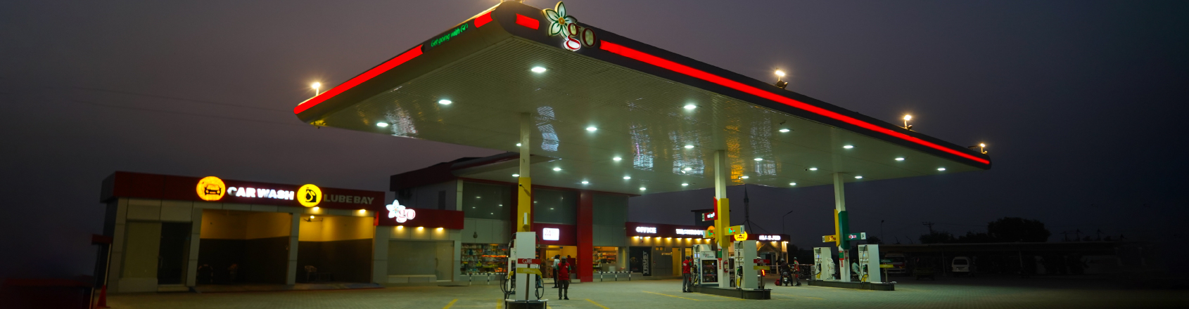 Fuel Station at Night